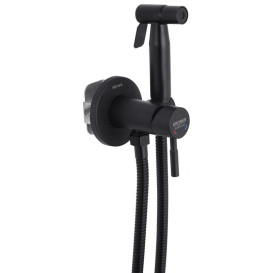 Набор 3 в 1 душевая система Kroner Edelstahl Klassisch-SCH063 + смеситель для раковины Edelstahl Klassisch-SCH010 + гигиенический душ SCH053 черный CVS30170