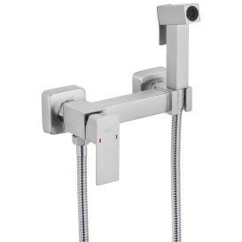 Набор 3 в 1 душевая система Kroner Edelstahl Kubus-ESG063 + смеситель Edelstahl Kubus-ESG010 + гигиенический душ ESG052 никель CVS30173