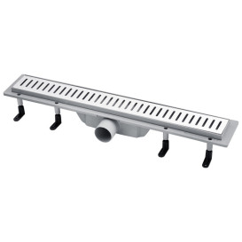 Набор 3 в 1 душевая система Kroner Edelstahl Kubus-ESG063 + смеситель Edelstahl Kubus-ESG010 + трап Harz S60 никель CVS30174