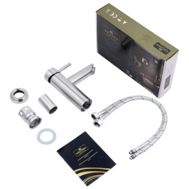 Набор 3 в 1 душевая система Kroner Edelstahl Klassisch-ESG082 + смеситель Edelstahl Klassisch-ESG010 + гигиенический душ ESG052 никель CVS30207