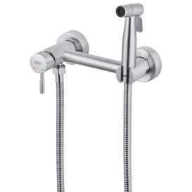 Набор 3 в 1 душевая система Kroner Edelstahl Klassisch-ESG082 + смеситель Edelstahl Klassisch-ESG010 + гигиенический душ ESG052 никель CVS30207