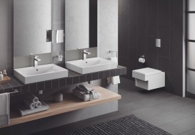Набір 4 в 1 Grohe Cube Ceramic: підвісний унітаз з сидінням і кришкою + система інсталяції з панеллю змиву 39244CB0