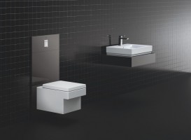 Набір 4 в 1 Grohe Cube Ceramic: підвісний унітаз з сидінням і кришкою + система інсталяції з панеллю змиву 39244CB0