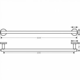 Набір аксесуарів 5 в 1 Hansgrohe колекція Logis Universal хром 41728000