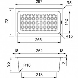 Набор аксессуаров Franke All In 1 телескопическая рейка-держатель + коландер + бамбуковая доска 112.0655.481