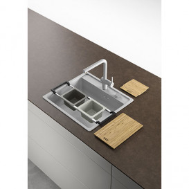 Набор аксессуаров Franke All In 2 доска + телескопическая рейка-держатель + коландер + миска с крышкой 112.0655.482