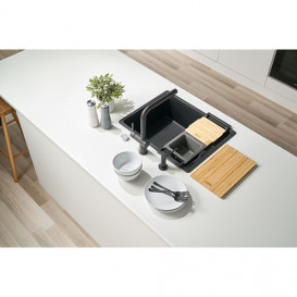 Набор аксессуаров Franke All In 2 доска + телескопическая рейка-держатель + коландер + миска с крышкой 112.0655.482