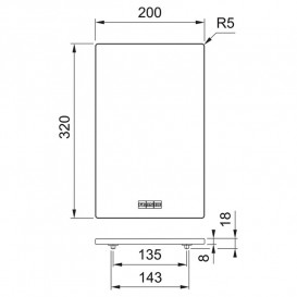 Набор аксессуаров Franke All In 3 доска + телескопическая рейка-держатель + коландер + силиконовый коврик 112.0655.483