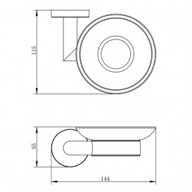 Набор аксессуаров Imprese Hranice 4 в 1 хром 100014