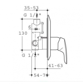 Набор для гигиенического душа Paffoni Blu хром ZACC 315 CR + BLU 010 CR