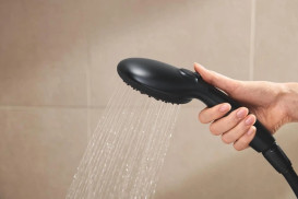 Набір для ванної кімнати Grohe QuickFix Start 3 в 1 душова система + змішувачі чорний матовий UA303305RM
