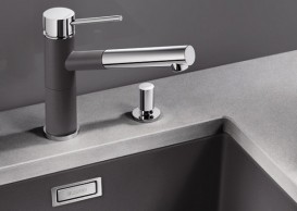 Набор доукомплектации клапаном-автоматом с ручкой Blanco нержавеющая сталь зеркальная полировка 517545