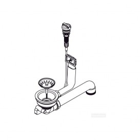 Набір доукомплектації клапаном-автоматом Blanco для мийок Blanco Dalago 5 нержавіюча сталь 217163