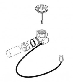 Набір доукомплетаціі клапаном-автоматом з круглою ручкою для BLANCO PANOR 118979