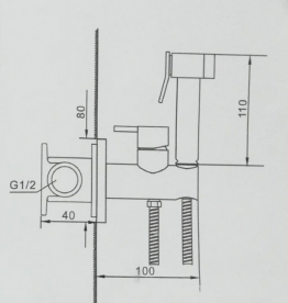 Набір гігієнічного душа Huber Tratto Evo TV00795521
