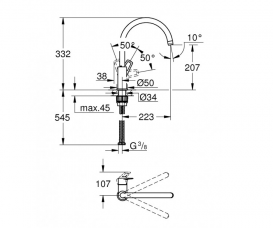 Набор смесителей Grohe BauLoop 123225K