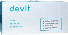 Набір змішувачів для ванної Devit Project з душовим гарнітуром хром 47565147