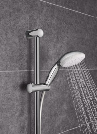 Набір змішувачів для ванної Grohe Grohtherm 800 + BauEdge 3 в 1 з душовим гарнітуром хром UA34550TM0