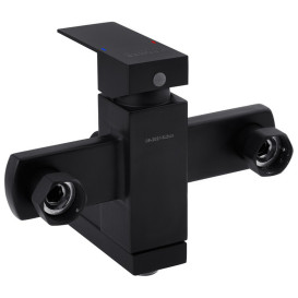 Набір змішувачів для ванної кімнати Kroner Edelstahl Kubus-SCH010 + змішувач Edelstahl Kubus-SCH060 чорний CVS30160