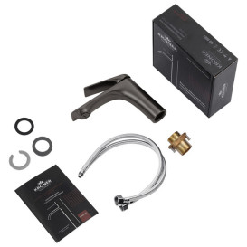 Набор смесителей для ванной Kroner Graz-GRP060 + смеситель Graz-GRP010 графит CVS30153