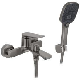 Набір змішувачів для ванної Kroner Makon-GRP060 + змішувач Makon-GRP010 графіт CVS30156