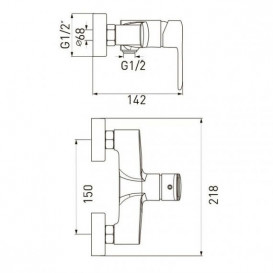 Набор смесителей для ванной Volle Fiesta со штангой хром 1515113161