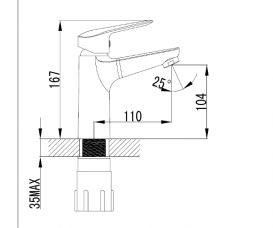 Набор смесителей для ванной Volle Nemo со штангой хром 1514112161