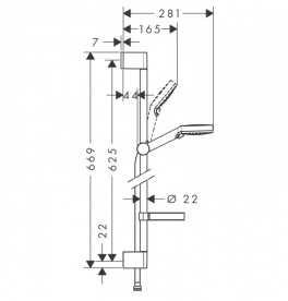Набір змішувачів для ванни Hansgrohe Logis Loop 1232019