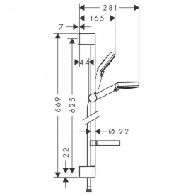 Набір змішувачів для ванни Hansgrohe Logis 1222019