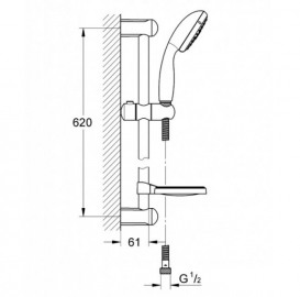 Набор смесителей Grohe Eurosmart для ванной и кухни однорычажные хром 123248MK