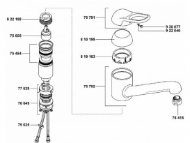 Набор уплотнений для кухонных смесителей Kludi 7548400-00