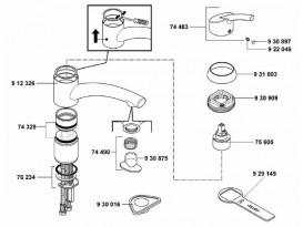 Набір ущільнень для кухонних змішувачів Kludi Trendo Star / Objekta Mix New 7432900-00