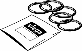 Набор запчастей Viega 2169.21 для заглушки для испытания d16 мм 775865