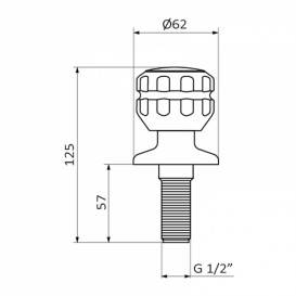 Набір запірних вентилів GRB Cocinas для біде вбудовуються хром 2290046000