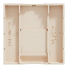 Накладка для RJ45 розетки Schneider Electric Unica New 2 модуль бежевый NU941144