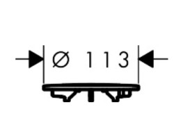 Накладка для зливу душового піддону Hansgrohe RainDrain Staro білий матовий 60058700
