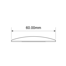 Накладка для зливу McAlpine 60 мм латунь хром P-SS-CHK60