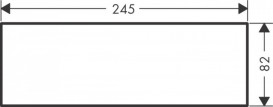 Накладка для смесителя Hansgrohe Axor MyEdition 245 мм металл шлифованный черный хром 47904340