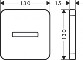 Накладка для верхнього душу Hansgrohe Axor ShowerSolutions хром 35214000