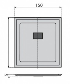 Накладка к смывному устройству AlcaPlast для писсуара К1943-ND