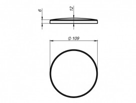 Накладка на злив для раковини Miraggio Palermo Miramarble мармур білий матовий 0001925