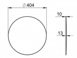 Накладка на злив для раковини Miraggio Lola Miramarble мармур білий глянсовий 0001933