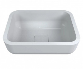 Накладка на слив для раковины Miraggio Monaco Miramarble литой мрамор белый глянцевый 0001939