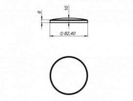 Накладка на слив для раковины Miraggio Smart Miramarble литой мрамор белый матовый 0001949