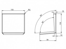 Накладка на слив для раковины Miraggio Tallinn Miramarble литой мрамор белый глянцевый 0001950