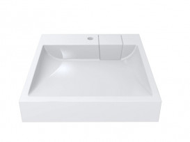 Накладка на слив для раковины Miraggio Tallinn Miramarble литой мрамор белый глянцевый 0001950