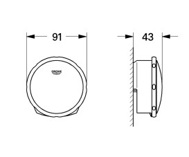 Накладка на слив-перелив для ванни Grohe Talentofill холодний світанок матовий 19952GN0