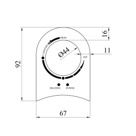 Наклейка панелі керування для водонагрівачів Kroner Runder CV031642