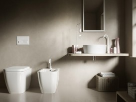 Підлоговий унітаз безободковий Hatria Bianca 36х52 см санфарфор білий Y3AL01