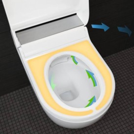 Підлоговий унітаз-біде Geberit AquaClean Gluma Comfort білий/скло 146.310.SI.1